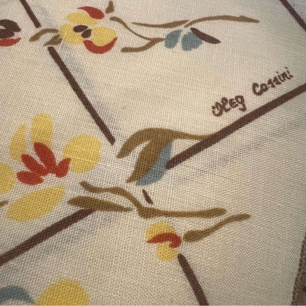 Vintage Oleg Cassini Set Of 9 Fabric Napkins Festive Holidays Tablescape - Picture 2 of 3